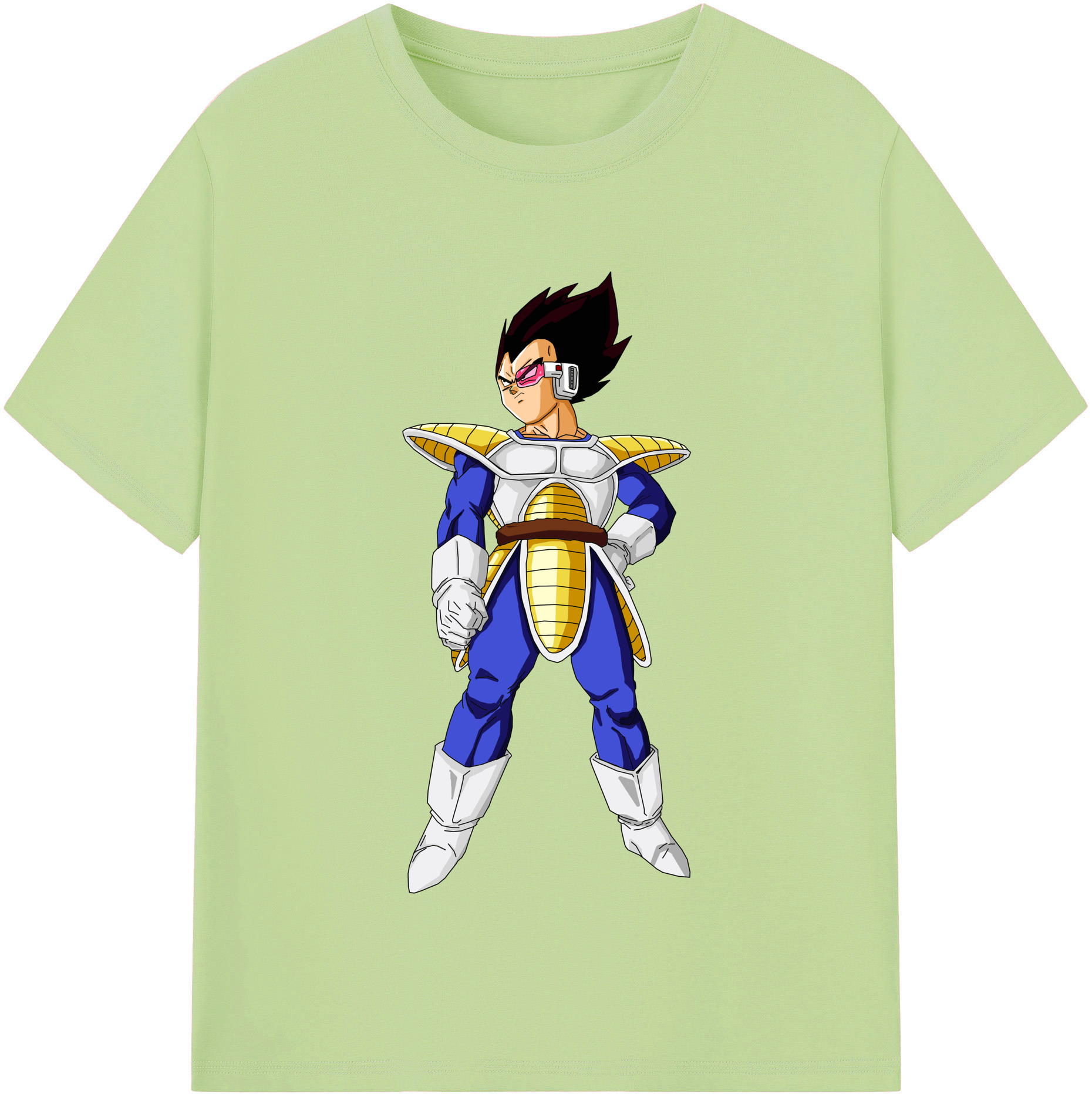 （画像用） ドラゴンボール ベジータ四世（Bejīta Yonsei）DRAGON BALL Vegeta IV 綿100％半袖Tシャツ（フロントプリント）